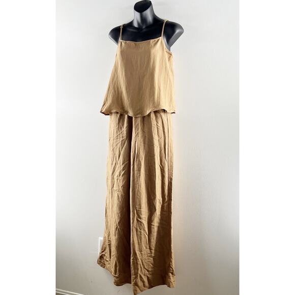 Z Supply Seashore Wide Leg Pants Matching Ashley Cami Tank Otter Brown XS / S - Picture 7 of 10